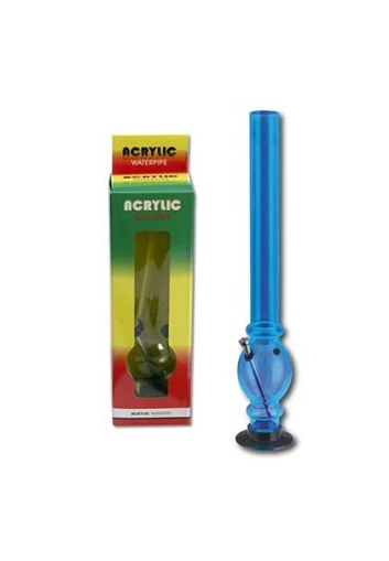 Acrylic Straight Bong - Rasta