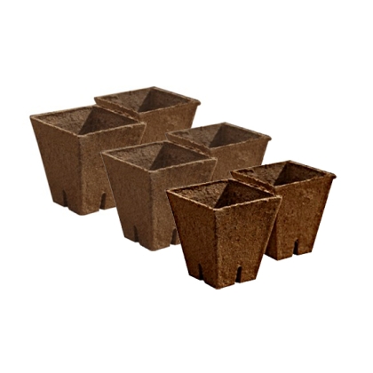 Jiffy square pots