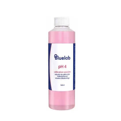 Bluelab pH 4.0 500ml - tretësirë kalibruese për ph testues