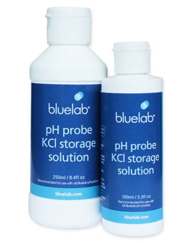 Bluelab KCL ph sonda ruajtëse 250ml - zgjidhje për mirëmbajtjen e testuesit të ph