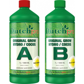 Origjinali AUTO Hydro-Coco Grow A + B 1L - Basic Mineral Fertilizer for Growth